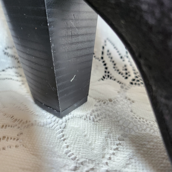 Forever Camille - Black Lace up Ankle Chunky Heel - (8) - Picture 7 of 8